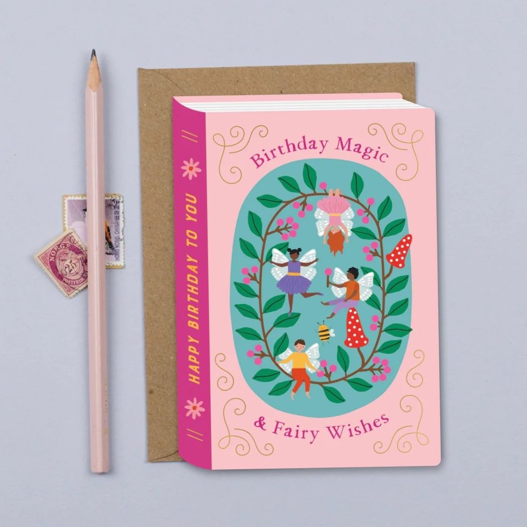 Mifkins Fairy Wishes Book Birthday Card