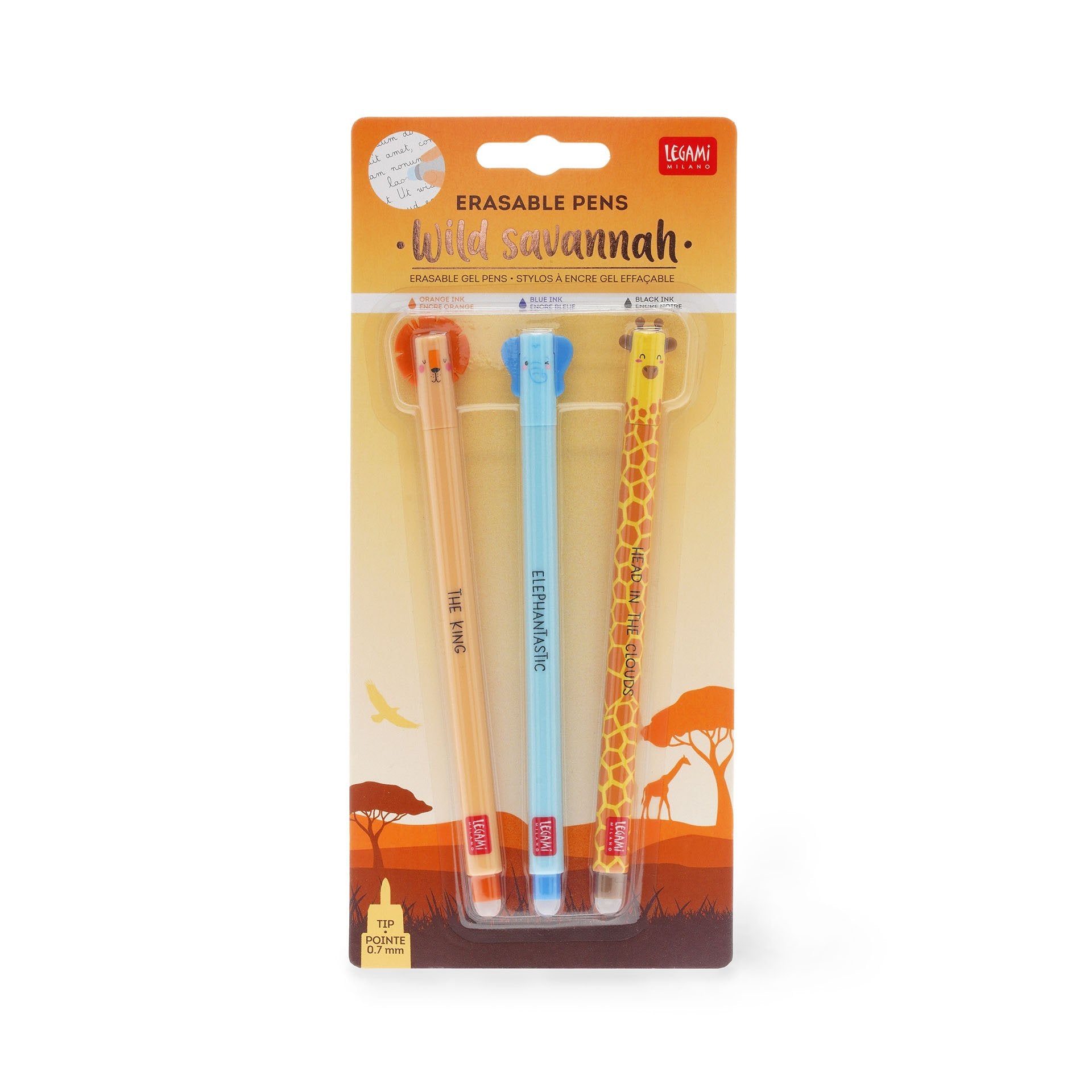 Legami Set Of 3 Erasable Pens - Savannah