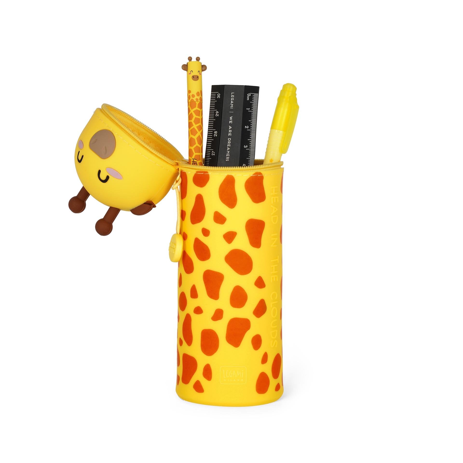 Legami Silicone Pencil Case - Giraffe