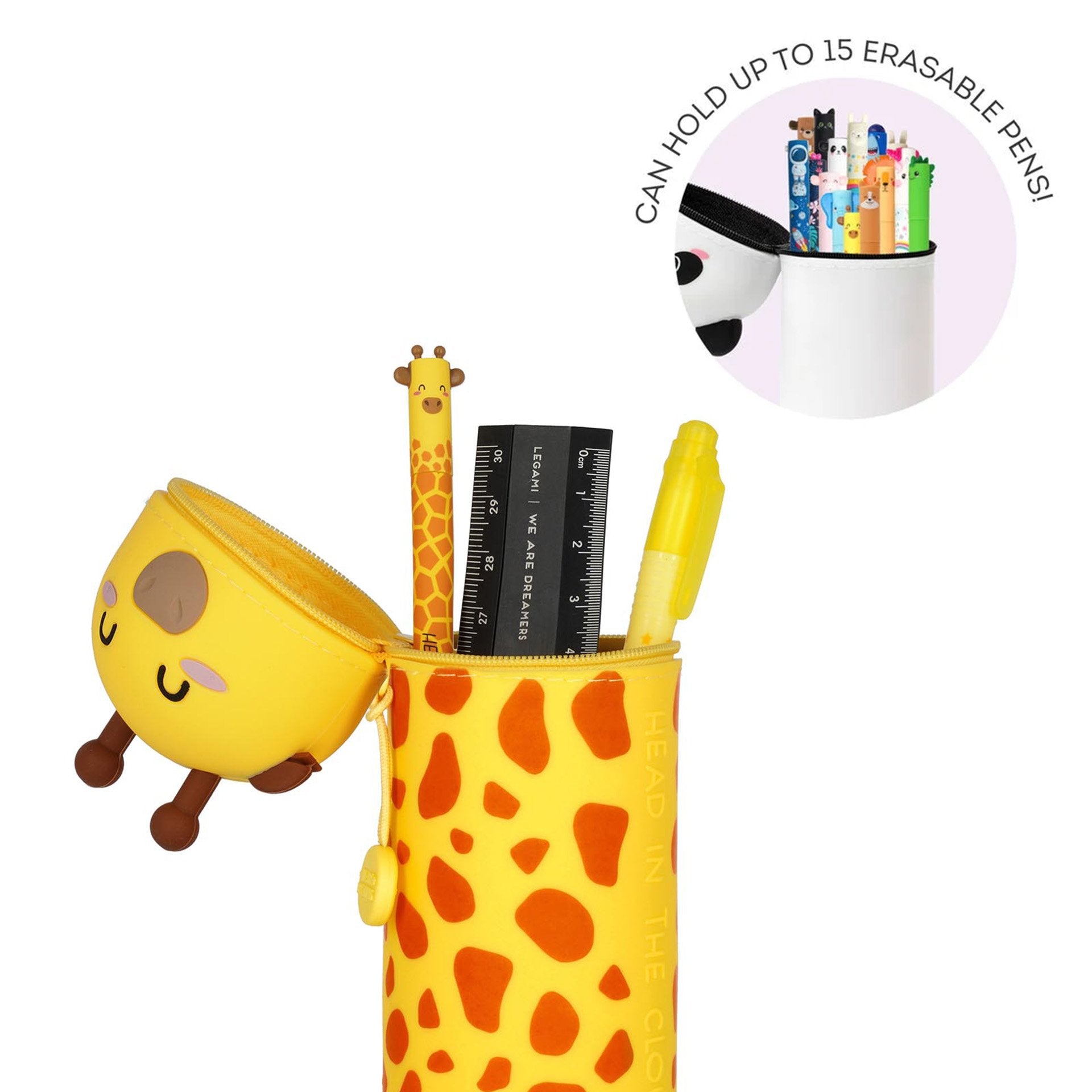 Legami Silicone Pencil Case - Giraffe