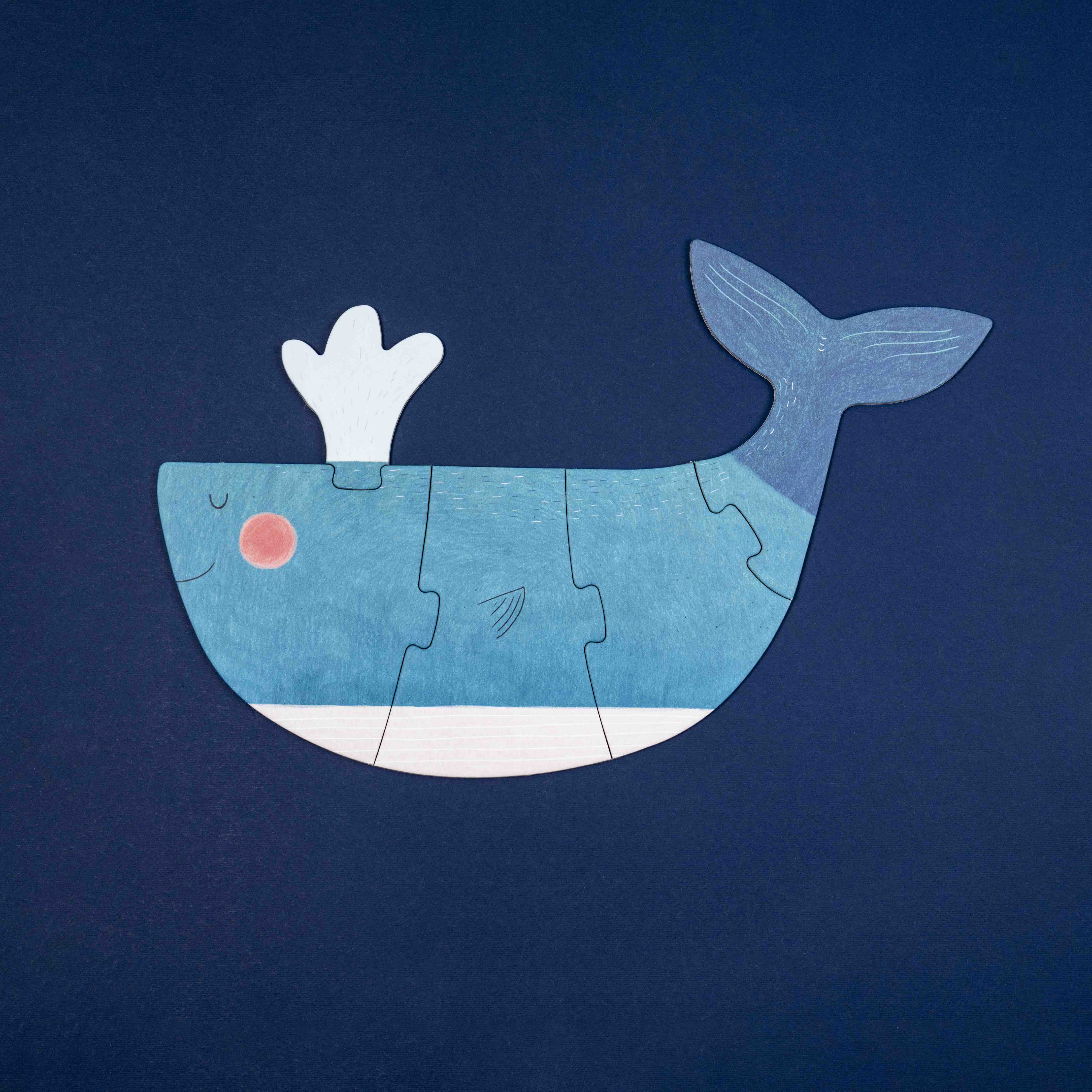 Londji Blue puzzle whale