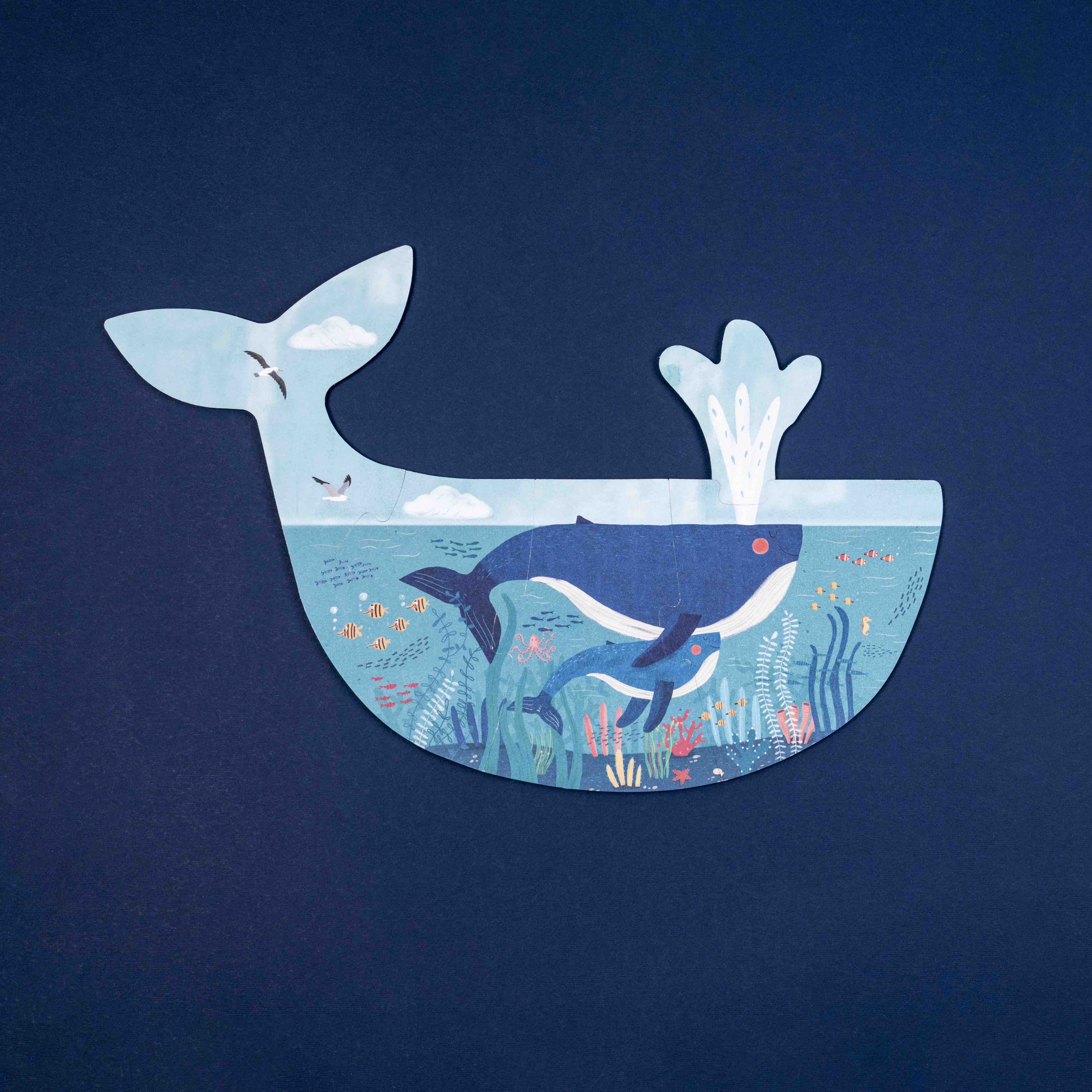 Londji Blue puzzle whales