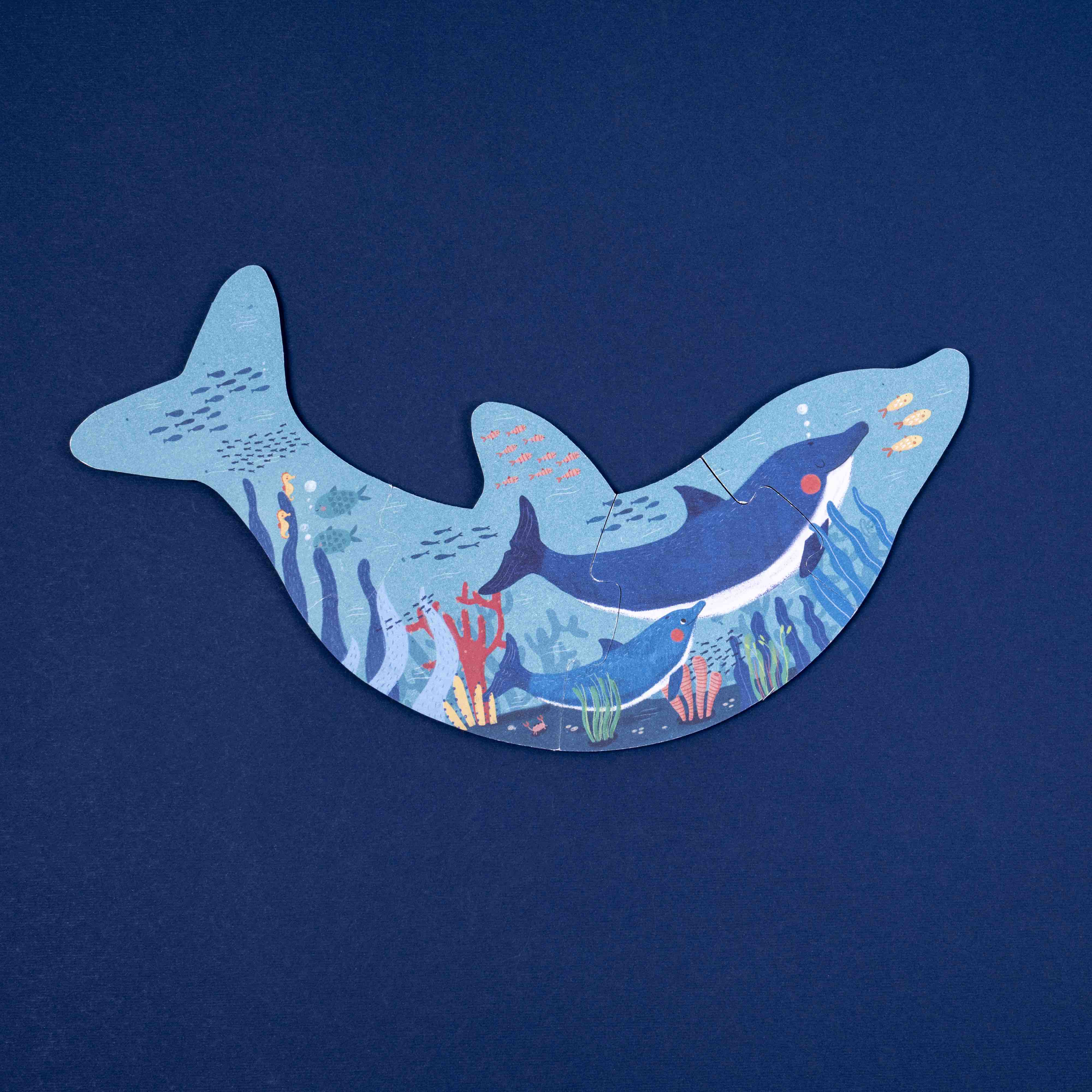 Londji Blue puzzle dolphin