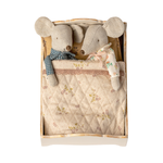 Maileg Bed Mouse Off White with mice