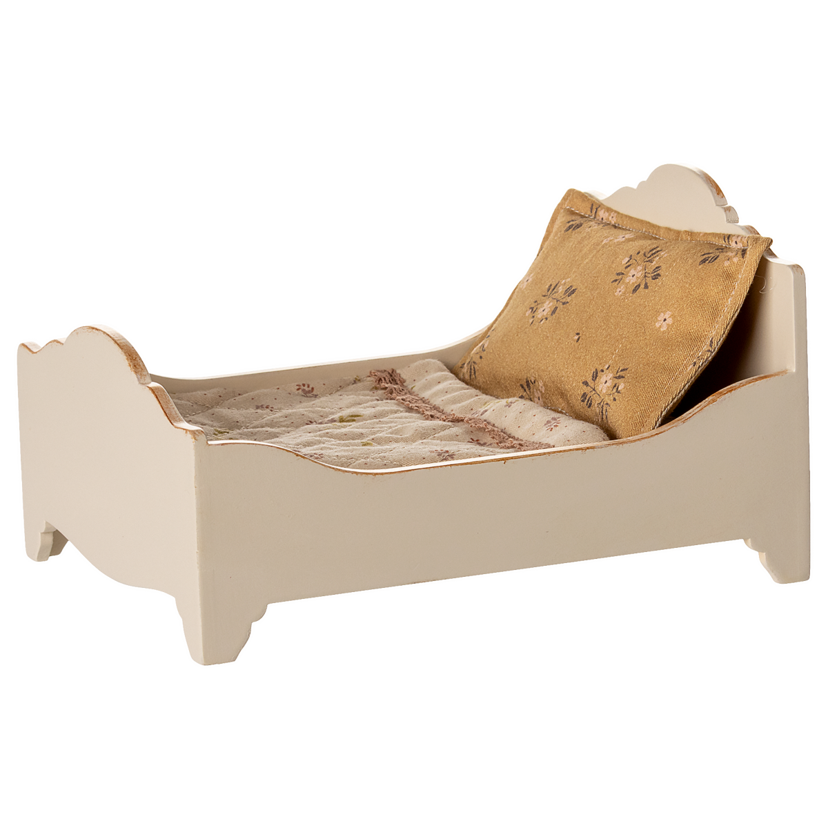 Maileg Bed Mouse Off White