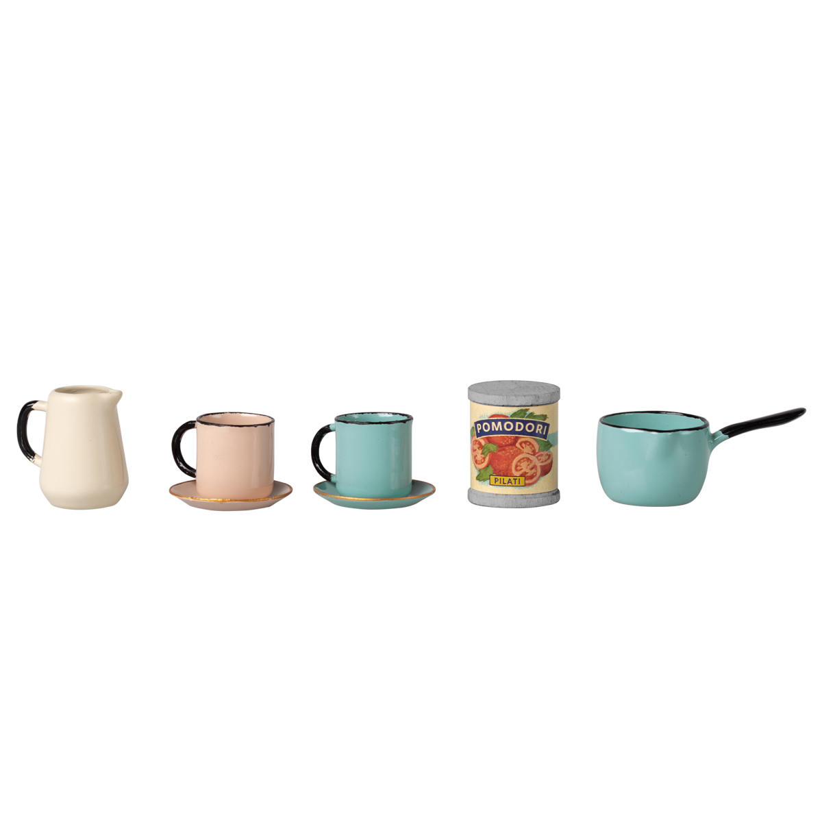 Maileg Kitchen Counter Mouse with pans