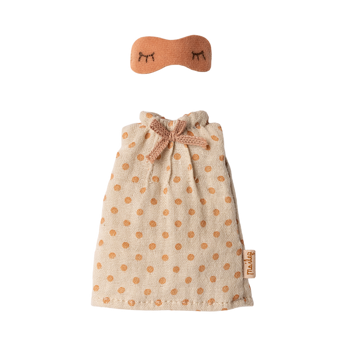 Maileg Nightgown Mum Mouse Light Grey