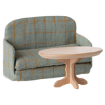 Maileg Sofa Bed Mouse Checker and table