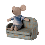 Maileg Sofa Bed Mouse Checker with mouse