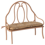 Maileg Vintage Bench, Mini - Dark Powder