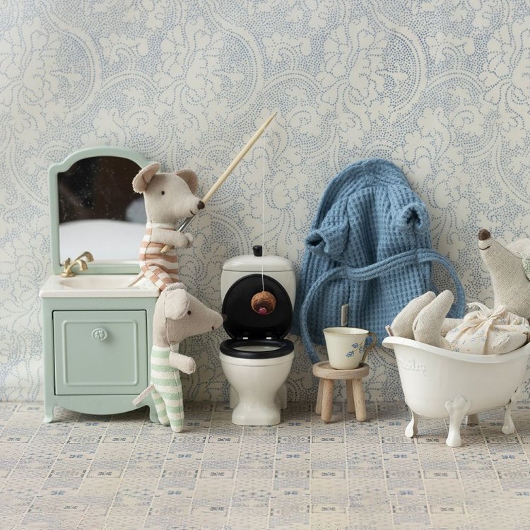 Maileg Sink Dresser, Mouse - Mint