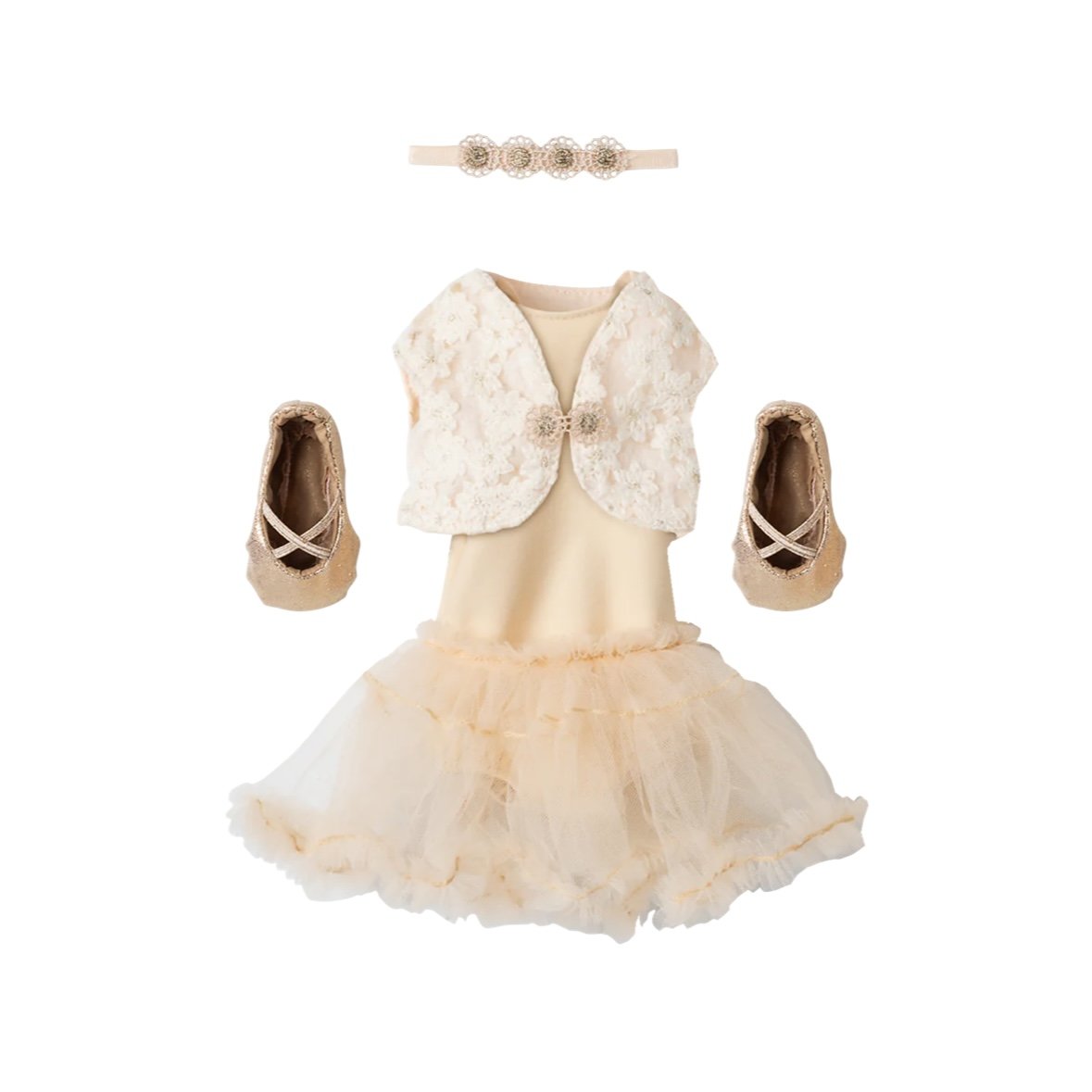 Maileg Ballet Suit & Skirt, Cream - Size 3 Bunny *Due May*
