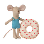 Maileg Beach Mouse with Float, Little Sister - Red Dot *Due May*