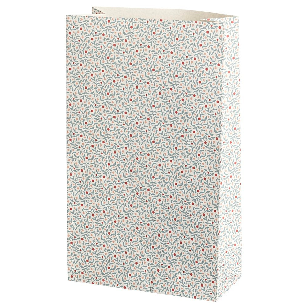 Maileg Gift Bag, Berry Branches - Dusty Blue