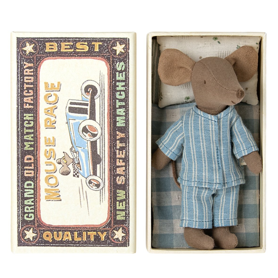 Maileg Big Brother Mouse in Matchbox - Brown