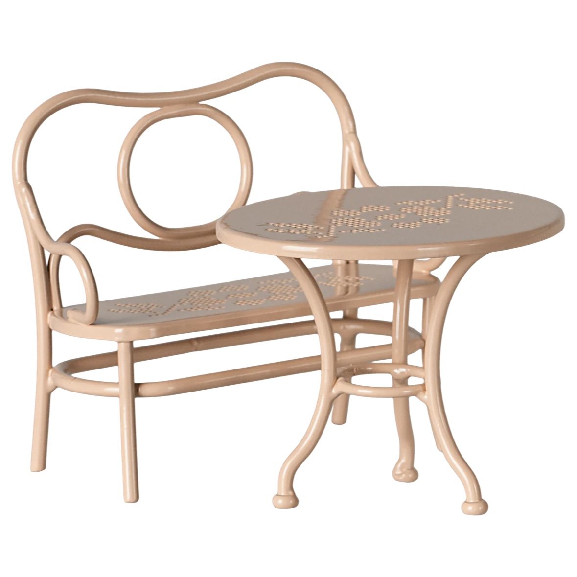 Maileg Café Set, Mouse, Big - Pale Pink