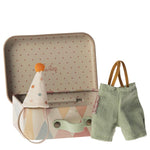 Maileg Clown Clothes in Suitcase, Little Brother Mouse