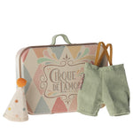 Maileg Clown Clothes in Suitcase, Little Brother Mouse