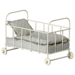 Maileg Cot Bed, Micro - Blue