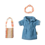 Maileg Denim Dress & Bag, Mum Mouse