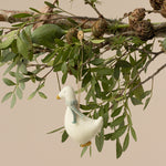 Maileg Fabric Ornament Goose Blue hanging on tree