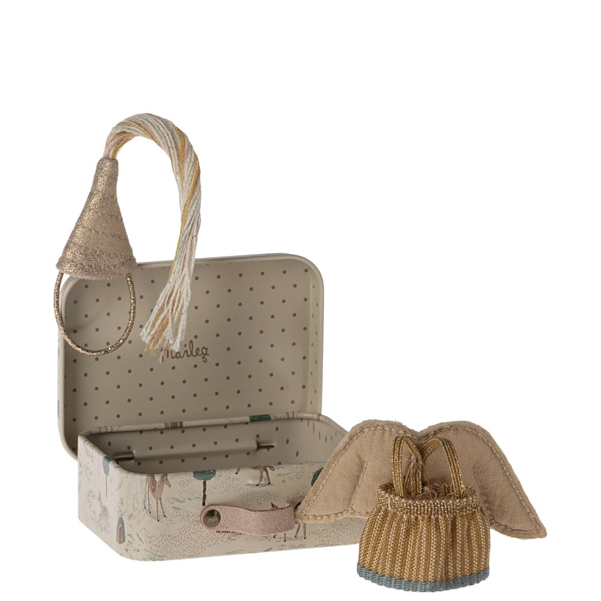 Maileg Fairy Clothes in Suitcase, Little Sister Mouse