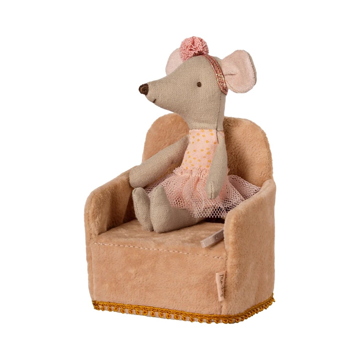 Maileg Folding Chair, Mouse - Powder