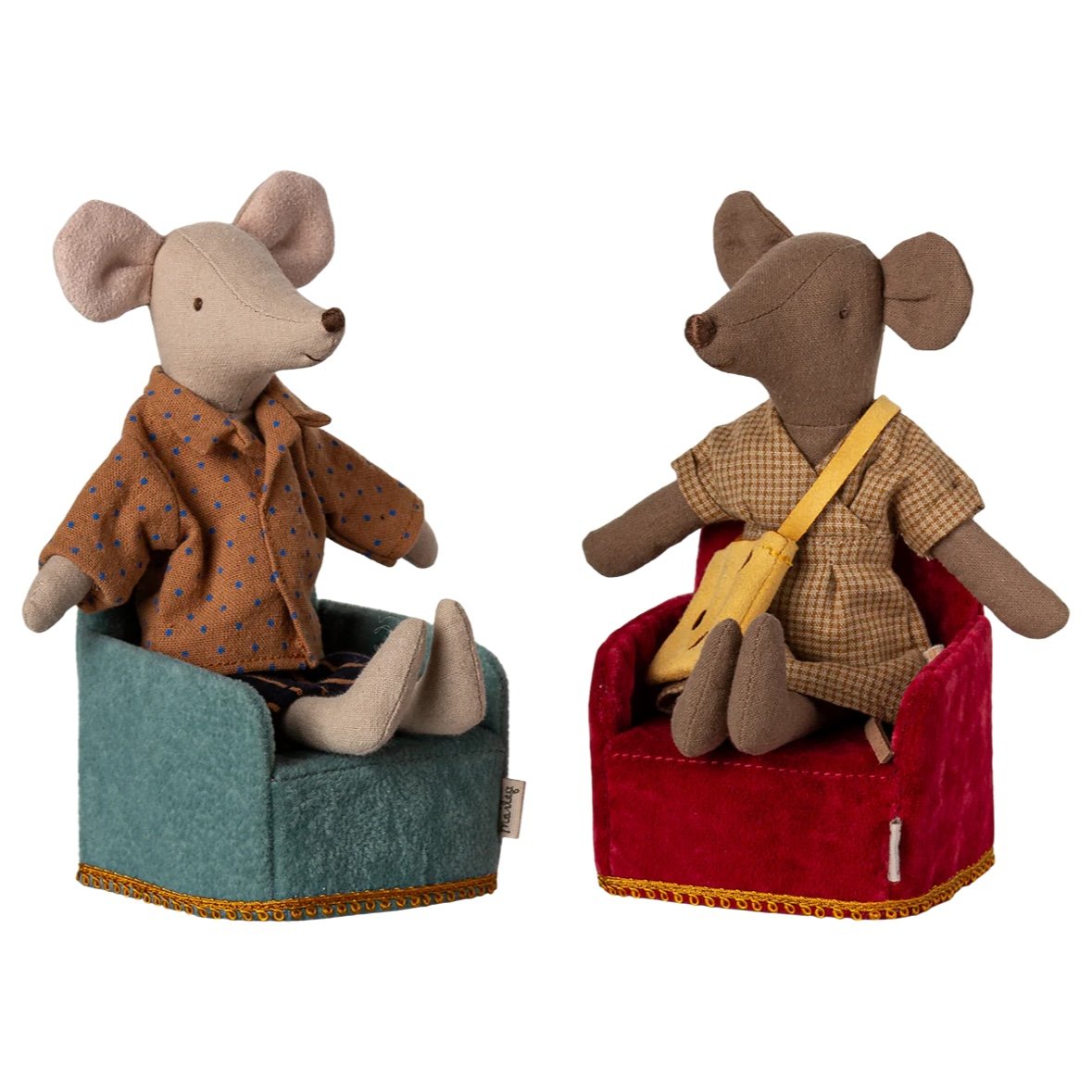 Maileg Folding Chair, Mouse - Red