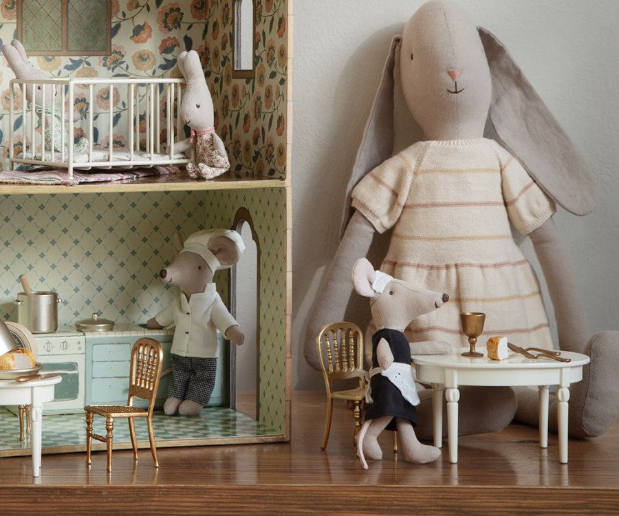 Maileg Chair, Mouse - Gold