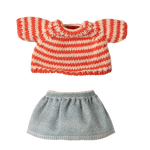 Maileg Knitted Sweater & Skirt, Big Sister Mouse