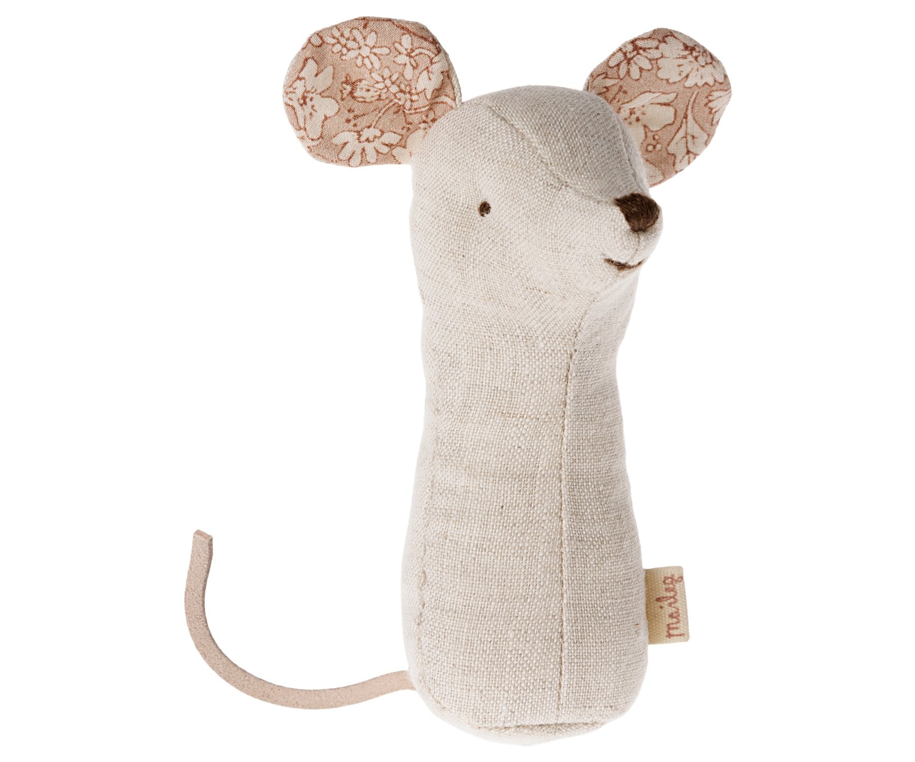 Maileg Lullaby Friends, Mouse Rattle - Nature