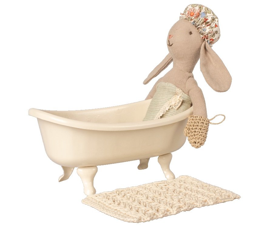 Maileg Miniature Bathtub with Bunny