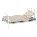 Maileg Miniature Bed, Mini - Blue