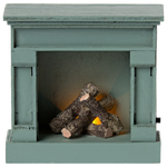 Maileg Mouse Fireplace - Blue