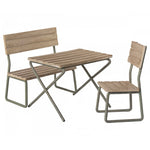 Maileg Miniature Garden Set - Table with Chair & Bench