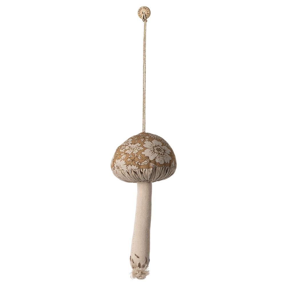 Maileg Mushroom Ornament - Blossom, Ocher
