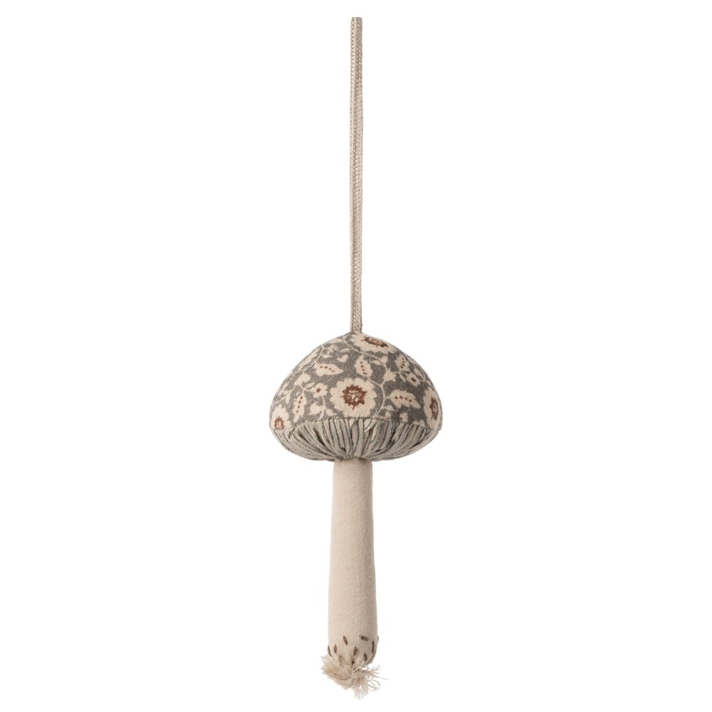 Maileg Mushroom Ornament - Winter Flower, Green