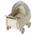 Maileg Pram, Micro - Blue