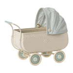 Maileg Pram, Micro - Blue