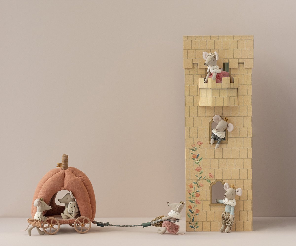 Maileg Pumpkin Carriage, Mouse