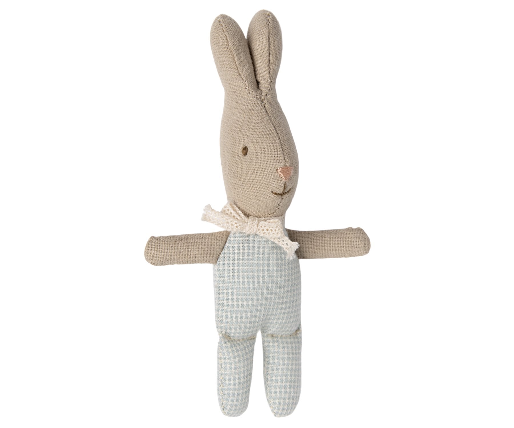 Maileg Rabbit, MY - Light Blue Check