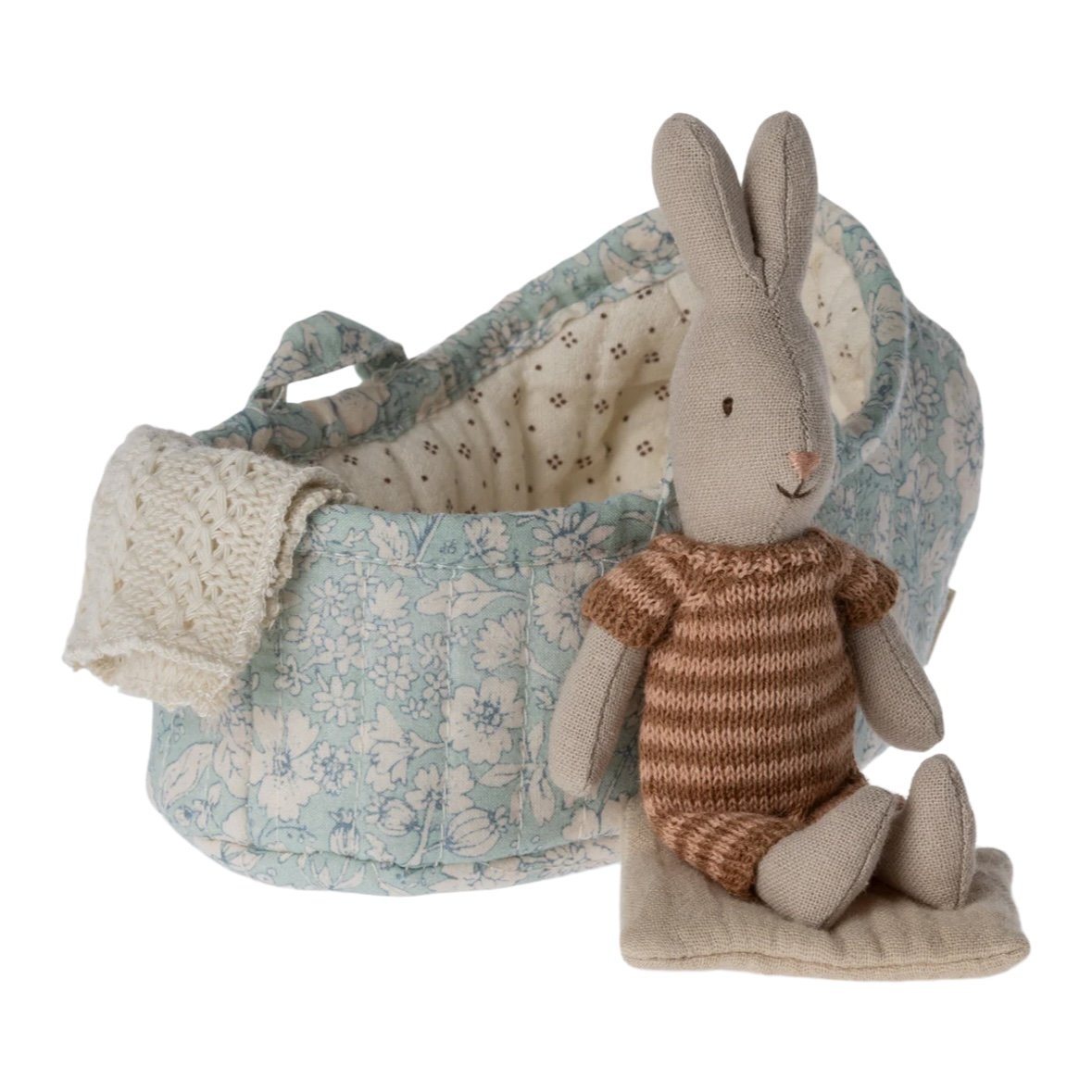 Maileg Rabbit in Carry Cot, Micro