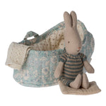 Maileg Rabbit in Carry Cot, Micro