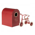Maileg Abri à Tricycle, Mouse - Red