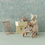 Maileg Rocking Chair, Mouse - Dark Powder