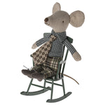 Maileg Rocking Chair, Mouse - Dark Green