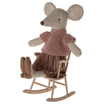 Maileg Rocking Chair, Mouse - Dark Powder