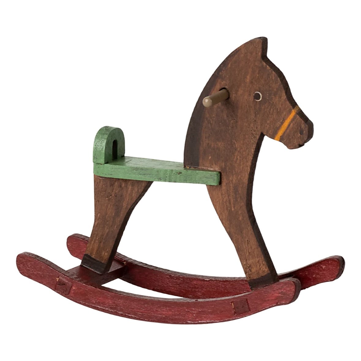 Maileg Rocking Horse, Mouse - Dark Brown *Due April*