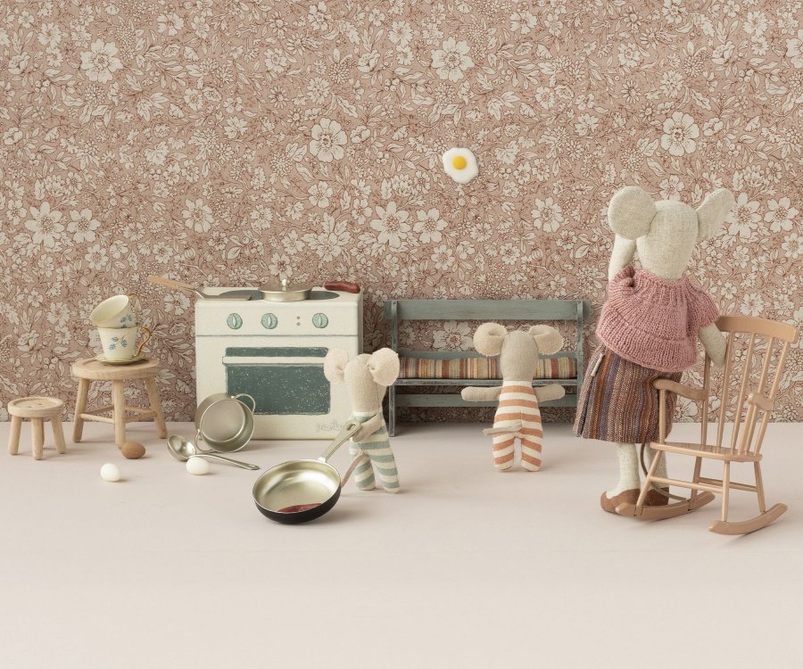 Maileg Rocking Chair, Mini - Dark Powder