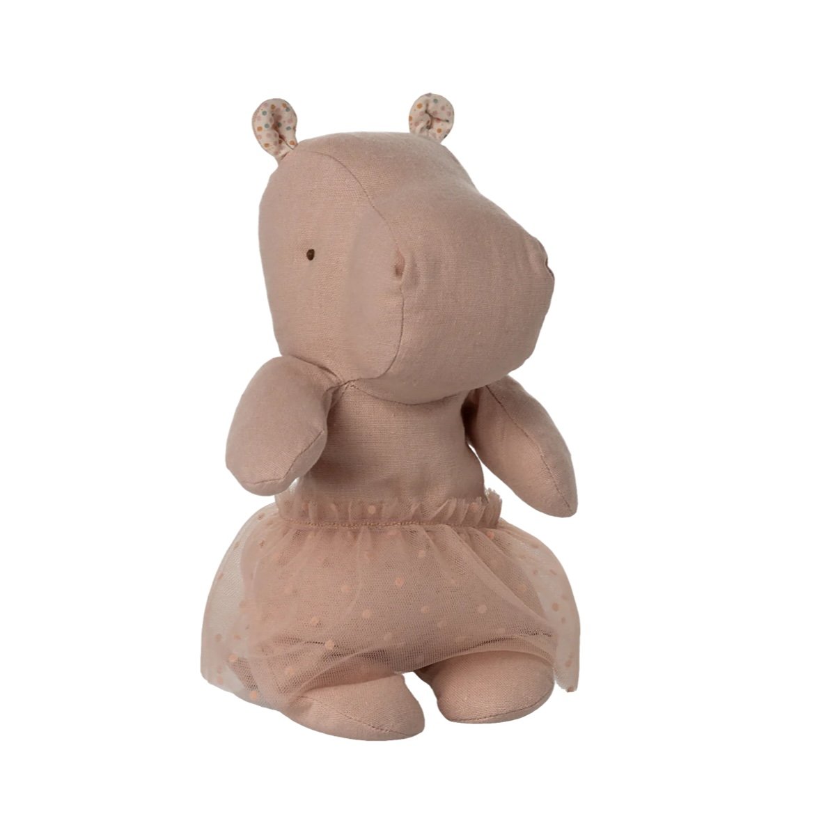 Maileg Safari Friends, Hippo with Skirt, Small - Soft Rose *Due April*